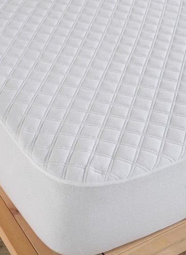 Kapitoneli Fitted Sıvı Geçirmez Tek Kişilik Yatak Alezi